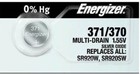 Box Of 100 Energizer 371  370 Sr920 w sw Silver Oxide Watch Battery