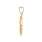 14k Yellow Gold Saint Michael Pendant Archangel Medal Religious Catholic Jewelry