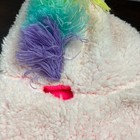 Unicorn Halloween Dog Pet Costume Plush Faux Fur Outfit Size Medium Pink Hooded