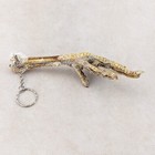 Real Chicken Foot Key Chain Talisman Voodoo Pirate Taxidermy Gift Costume Prop