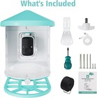 Bird Feeder With Solar Camera  Ai Identify Birds  4k High Resolution