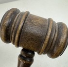 Vintage Wood Gavel Judge Auctioneer Wooden Not Engraved 10 1 2 