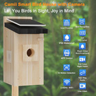 Bird House With Camera  5mp Smart Birdhouse Camera With Solar Powered  Bird Box 