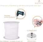 200ft Braided Wicks Candles Spool Cotton 300pcs Wick Clips For Diy Candle Making