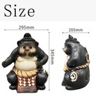 Shigaraki Ware Sumo Yokozuna Tanuki Raccoon Dog Pottery Figurine Japan New
