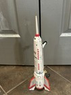 Vintage Masuya Moon Rocket Tin Litho Space Toy Japan Friction Working Astronaut