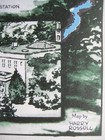 1956 Harry Rossoll Pictorial Map Ouachita Mountains Arkansas Desoto Bath House