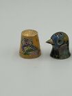 Set Of 4 Cloisonne    Thimbles