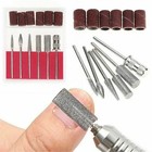 12pcs set Nail Art Grinding Drill Bits Electric Manicure Machine Carbide Bullet   
