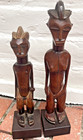 Vintage Senufo Rhythm Pounders - Pair Of Carved Wood Figures - 1968 Provenance