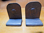 Abraham Lincoln Bust Profile - Bookends - Bronze Finish   4036