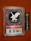 2022 S Proof Silver Eagle Pcgs Pr70 Dcam Advanced Release Flag Label 