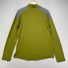 Patagonia Capeline Baselayer Shirt Mens L Green Gray Quarter Zip Long Sleeve
