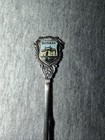 Vtg Bombay India Sterling Silver Enamel Souvenir Spoon 3 75  8 7g