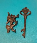 Nanbu Tekki Key Shaped Bottle Opener Kirin Beer Novelty 2pc Vintage Set