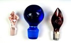 Antique   Vintage Cut Glass Clear Crystal 22 Perfume Cruet Bottle Stoppers 1860-