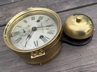 Antique Maritime Seth Thomas Brass Outside Bell Ships Bell Clock