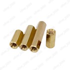 Female-female Brass Hex Column Standoff Support Spacer Pillar M2 m2 5 m3 m4 m5
