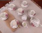 15-piece Porcelain Tea Set For 6 With Teapot And Creamer