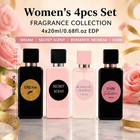 Women s Perfume Gift Set 4 Piece Eau De Parfum Spray 0 68 Oz Each Floral Fruity