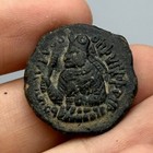 Ancient Central Asian Kushan Empire Buddha Bronze Coin - 3000  Years Old