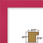 Craig Frames 0 875  Confetti  Modern Raspberry Pink Solid Wood Picture Frame