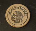    worth One Dollar On Want Ad Or New Subscription    Wooden Nickel Token Coin
