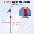 55 Gallon Drum Rotary Barrel Pump Hand Crank Diesel Fuel Oil Transfer Pump New