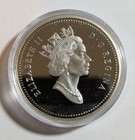 1990 Canada Uk Queen Elizabeth Ii Henry Kelsey Natives Proof  500 Silver  1  a7 