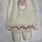 Vtg Dakin Baby Lovey Pink White My Night Bunny Satin Trim Security Blanket 27 