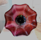Antique Amethyst Blown Glass Footed Comport Tazza