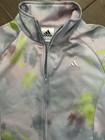 Nwt  60 Adidas Girls Track Jacket Full Zip Up Kids Size 7 8 Pink Purple Green