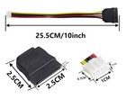 Ph 2 0mm 4pin To 15pin Hdd Sata Power Cable Adapter Cable Sata15pin Female To 4p