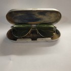 Vintage Aviator Wwii Sunglasses Bausch   Lomb With Alumin Case  Usa Rare