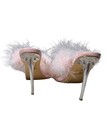 Azalea Wang Pink Faux Fur Heels