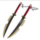 Demon Slayer Set Of 2 34  Uzui Tengen Dual Swords With Shoulder Strap