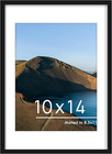10x14 Picture Frame Black  Display Pictures 8 5x11 With Mat Or 10x14 Without Mat