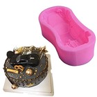 3d Fondant Sports Car Silicone Cake Mould  Racing Shape Chocolate Mooncake