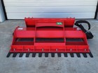 Skid Steer Power Rake Land Leveler Bi-directional Drum Hydraulic Attachment
