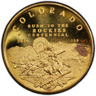 1959 Medal Hk-544 Colorado Rush To Rockies Centennial So Called Dollar Pcgs Unc
