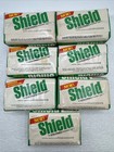 Lot Of 7 Vintage Shield Extra Strength Deodorant Bars Of Soap Green 7oz   5oz