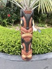 New 3    Double Dog Coconut Palm Tiki Bar Decor Oceanic