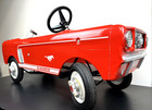 Vintage Ford Mustang Pedal Car Kids Hot Rod Pony 1964 Garage Art Shop Man Cave