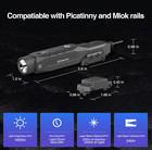 Mlok   Picatinny Flashlight Laser Combo  1450 Lumen Weapon Light