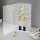 5-tier Acrylic Display Case Large Capacity Clear Countertop Showcase With Lock