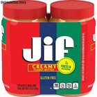 2 Pack - Jif Creamy Peanut Butter  48 Oz   Gluten Free - Total 96 Oz