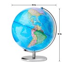 13  World Globe Metal Stand Earth Ocean Rotating World Map Desktop Geography