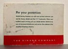 Singer Sewing Machine 66-16 Original Booklet Vintage Original 1954