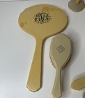 10 Piece Vanity Dresser Set Celluloid Ivory Pyralin Du Barry Vintage