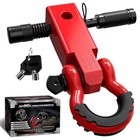Shackle Hitch Receiver - Fit 2  Shackle Hitch Receiver   Hitch Lock Pin Red
